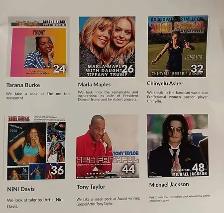My First Major Global Magazine .Soul Central Magazine . When people buy online they can also go directly to my stores .. being featured anywhere near Michael Jackson was an honor .what I love about this Magazine most its not just famous people .but Amazing everyday souls sharing their passions.  Globally & Locally ..I feel Everyone has something special and unique to offer ..actually I know it .
