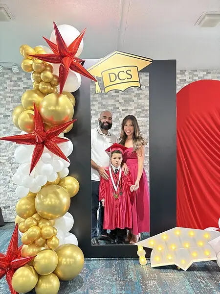 Renzo (son) graduating Kinder.