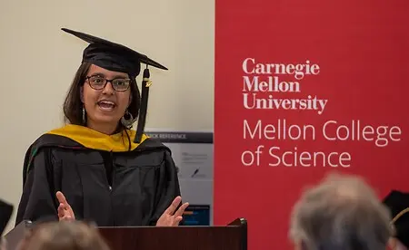 Graduate Student Speaker at my department's graduation ceremony in Carnegie Mellon University