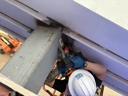 On-site testing of welds