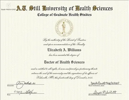The day I became Dr. Elizabeth Williams, DHSc!