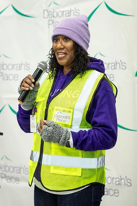Speaking at Deborah’s Place’s Pack the Place in Purple Homelessness Awareness Walk was a milestone for me because it brought together advocacy, community engagement, and fundraising in support of women experiencing homelessness. Helping launch the walk and seeing community members, organizational leaders, and public officials come together around the mission reminded me what is possible when an idea becomes a shared movement.