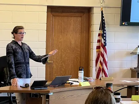 Facilitating a workshop with the county.