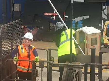 Stephanie Condy spent the day shadowing an ILA walking foreman at the Port of Houston's Bayport Container Terminal, gaining firsthand insight into the coordination, communication, and leadership required to safely and efficiently manage waterfront operations. Experiences like these strengthen the connection between training and real-world operations, ensuring that our programs continue to reflect the challenges and best practices of today's maritime industry. At Core Process Training & Technologies, we believe the best training is built by learning directly from the professionals who keep our ports moving safely every day.