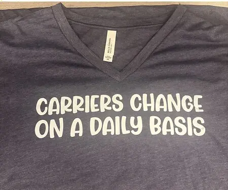 Carriers Change on a Daily Basis