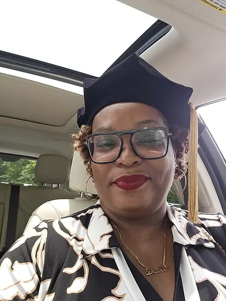 Graduation day! Receiving my doctorate.
