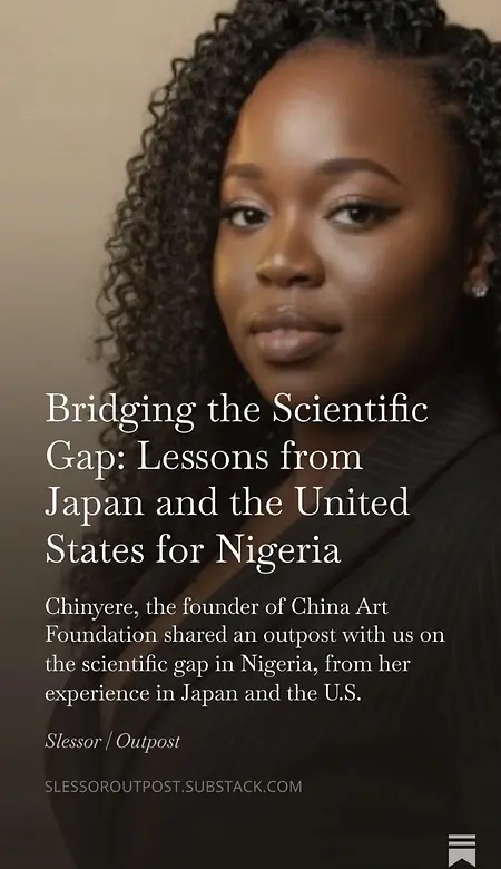featured on a newsfeed as I share my 10% opinion on the scientific gap between countries that has shaped my perspective and my home country.