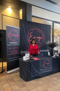
Emerge Global Solutions LLC attends the Business Leadership Conference in Forest Park, IL, a faith-based career & business coaching firm empowering professional women to breakthrough barriers. Founded by Joycelyn James, a 20+ year Fortune 500 HR senior executive. We offer 1-on-1 career & business coaching, group workshops, leadership programs, corporate women’s initiatives, Fractional CHRO & HR executive advisory services, and customized programs to small businesses, ministries, organizations, and corporations. We have a global mission to Ignite, Inspire, & Impact.
