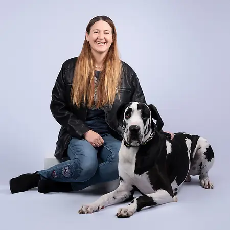 Support from a furry friend 