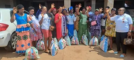 Giving back to the internally displaced women/prisoners wives
