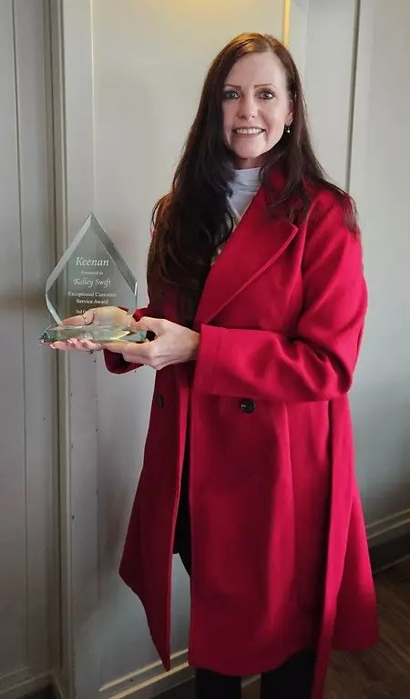 Exceptional Customer Service Award - proud moment with this career accomplishment that I strived for.