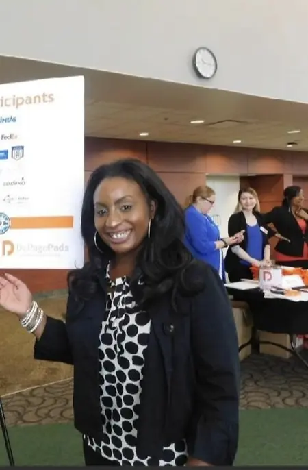 Me hosting my second job there at one of our junior colleges for over 250 individuals with over 35 employee partners