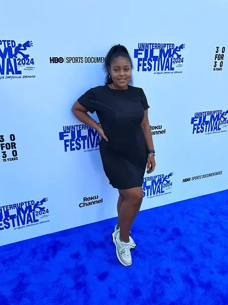 On the Blue Carpet at the 2024 UNINTERRUPTED Film Festival in West Hollywood.