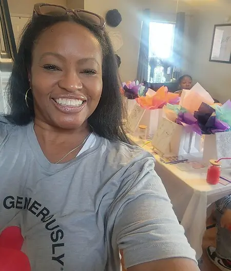 Preparing for our Self-Care Day with our teen moms. Painting with a twist - minor addition!