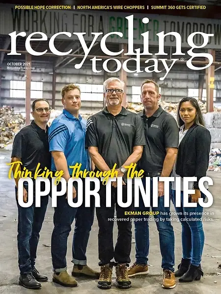 Oct 2021 Cover Issue of Recycling Today 