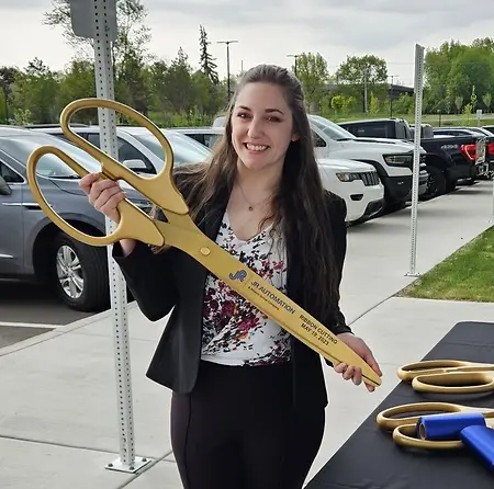 Lu's first ribbon-cutting ceremony for a facility she led as Project Manager, culminating in the successful opening of the JR Automation - Detroit Division building in 2023.