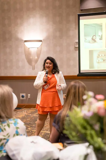 This was the first of many speaking engagements - first time with an audience of over 300. This was for the Dress for Success organization. I was so proud of myself and humbled & touched by the number of people who came up to me to let me know how much my session had resonated with them. 