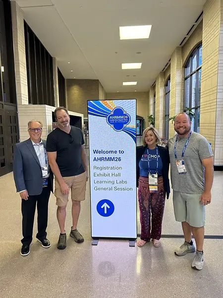 AHRMM 2026 with Mike Schiller, President of AHRMM, Tim Loftus of Tecsys and Josh Day Supply Chain Exec Sierra View Medical Center