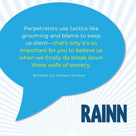 RAINN Speakers Bureau chose my graphic for their first published Newsletter 