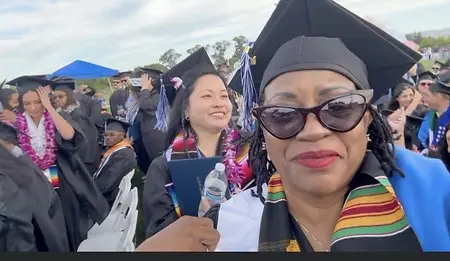 Earning my AA degree was one of the proudest moments of my life. Now I’m in my final class of my bachelor’s in Social Work a milestone that shows how far dedication and resilience can take you. This photo captures the moment I realized I’m truly building the future I once only hoped for.