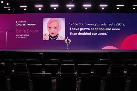 Having my profile on the LED Wall at Engage 2023 was a career changing moment!