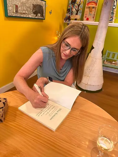 Celebrating my first book signing for What Remains — a milestone I never imagined when I first began sharing my writing about grief.