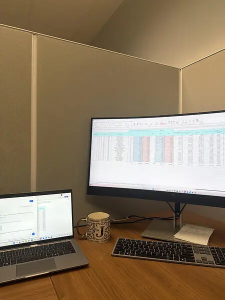 Behind every goal is a lot of work that no one sees.

This is one of the quieter parts of my journey — sitting at my desk, working through spreadsheets, analyzing numbers, solving problems, and learning something new every day.

A career isn't built in one big moment. It's built in the small, consistent moments when you show up, stay curious, and keep pushing yourself forward.

For me, influence isn't always about being in the spotlight. Sometimes, it looks like sitting behind a laptop, putting in the work, and becoming a little better than I was yesterday.

This is what building my future looks like. 💻📊