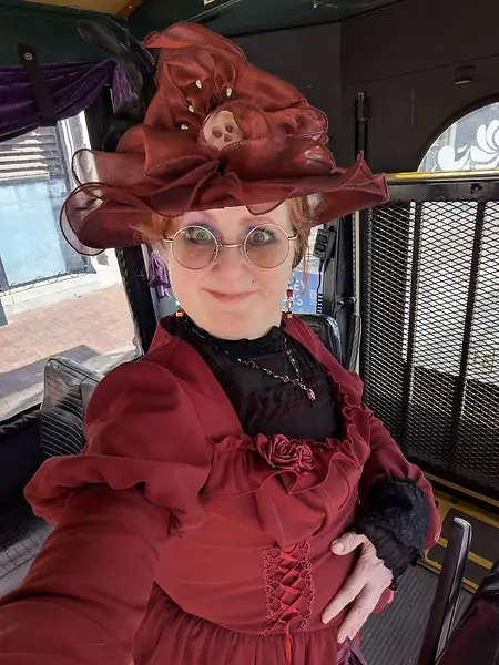 On the ghost tour trolley