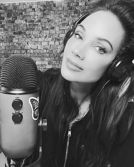 Behind the mic. Every published episode of Good Is In The Details takes around 15 hours of work: research of guest, scheduling, crafting episode outline, recording, editing, post-production media. And, yes, almost all done in comfy attire and with plenty of coffee. 