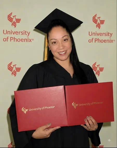Getting my Bachelors in Criminal Justice Administration and my Masters in Business Administration.