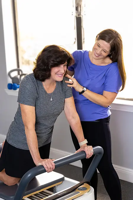 Teaching my mother pilates to move better for life. 