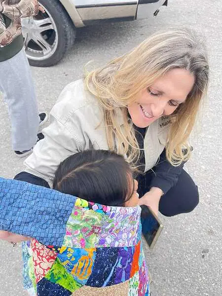 Wrapping these children in handmade quilts, after losing everything in a hurricane, meant the world to them. Sharing the love of God is healing during these impossible times. 