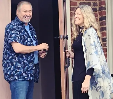 Unlocking our ministry headquarters with my husband the very first time for Truth to the Nations Fellowship and The Refuge Church. I privately prayed for this very building, alone one night in the parking lot, never realizing this prayer would come true three years later. God hears our hearts' cry. Never doubt it!