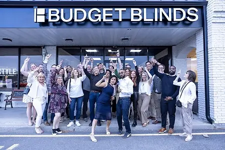 We are incredibly proud of being the first Budget Blinds showroom to open in New Jersey. Opened in May 2026, we now offer a beautiful design space for customers to walk in and experience the different products that they can have in their homes. Featured in the photo are some of Budget Blinds friends from all over the country who came over to celebrate the grand opening.
Photo credit: Amanda Kristy Media