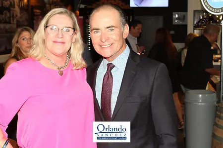 Celebrating republican candidate Orlando Sanchez's birthday at a private dinner.  He is running for Judge of Harris County in Houston, Texas.