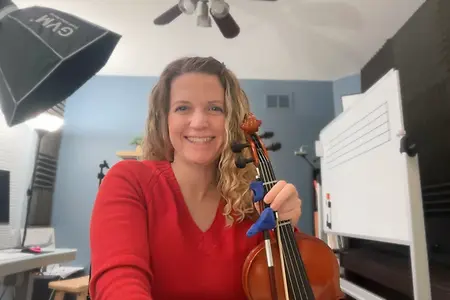 A typical "Day in the Life" in my home studio, getting ready to teach a class.