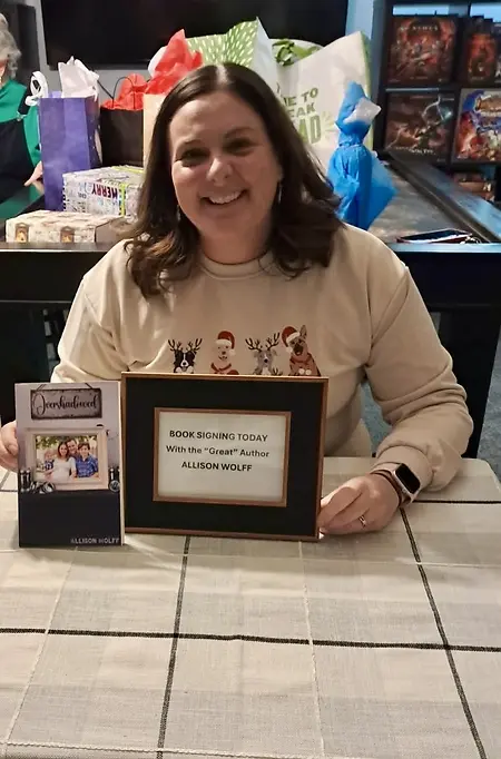  My friends threw me a surprise book signing party for the release of my book, Overshadowed.