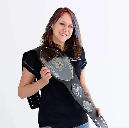 IWCA womans speed window cleaning Winner Belt