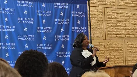 Speaking at the Raleigh Candidates' Forum (Beth Meyer Synagogue) 