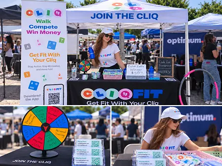 Bringing CliqFit to life means getting out from behind the screen and into the community. From introducing people to the app to creating a fun and interactive fitness experience, moments like these remind me why I started building CliqFit: to make staying active more social, motivating, and rewarding.
