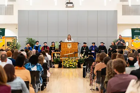 A moment I’ll always be grateful for. Receiving the Marion Schrank Student Leadership Award and having the opportunity to share a little of my story with the people who helped shape my time at Brockport was something I’ll never forget.

Leadership, to me, has never been about having all the answers. It’s about continuing to grow, listening to others and having the courage to keep showing up even when the path isn’t easy.
