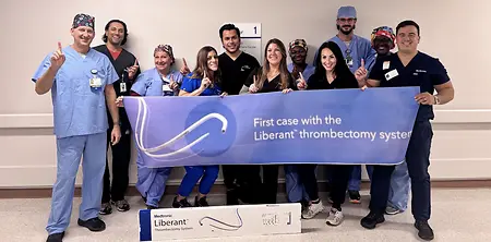 Celebrating the first case with Medtronic’s Liberant™ thrombectomy system alongside an incredible clinical team. Moments like this capture what I love most about working in med device—partnering with healthcare professionals, supporting the introduction of new technology, and ultimately working together to help improve patient care.