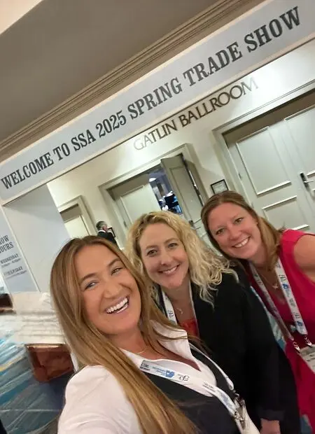 Working hard with fellow commercial real estate ladies at the storage conference.