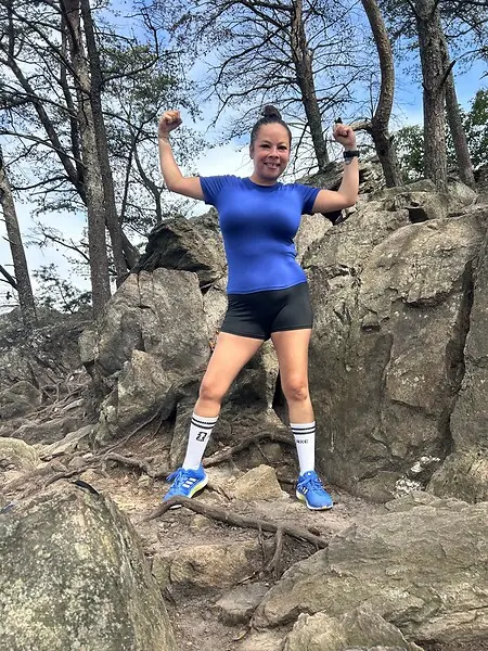 Hiking is more than just something I love to do in my spare time-it reminds me of who I am. I don't care how long the trail is, how steep the climb gets, or how long it takes me reach the top. I keep going . I stop when I need to, catch my breath, take the view, and then I keep climbing. Because the goal was never to get there first. the goal is to never give up until I get there. Life is much like a trail-there will be uphill battles, unexpected turns, and moments when you wonder how much farther you have to go. But I've learned every step counts. I may take my time. but I will always reach the top. One step. One breath. One climb at a time. Never give up. 