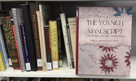 My book, The Voynich Manuscript: The Cipher and The Compendium, featured in the National Security Agency's Cryptologic Museum Library!