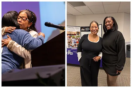 In January 2026, Dr. Brittani Staley planned and implemented the 2026 MLK Jr. Week of programs. The keynote speaker Dr. Staley was able to bring to James Madison University for 2026 MLK Jr. Week was Ms. Donzaleigh Abernathy, best known as the youngest daughter of Rev. Ralph David Abernathy and close family friend of Martin Luther King Jr., both of which were founders of the Civil Rights Movement.

Left Image: Dr. Brittani Staley (in blue) hugging Ms. Donzaleigh Abernathy.
Right Image (right to left): Ms. Donzaleigh Abernathy and Dr. Brittani Staley