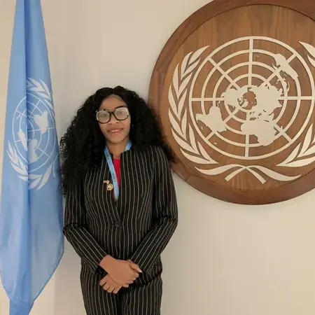 As a young Ivorian leader, I fight to make women's voices count where policies are shaped. I started from nothing, in Africa, believing that where you come from doesn't decide where you can go. Today, as Youth Delegate of Côte d'Ivoire to the United Nations and an adviser at the Permanent Mission to the UN, I sit where the policies that matter are shaped. Meeting high-level leaders reminded me that legitimacy is built through hard work, perseverance, and the courage to take up space.