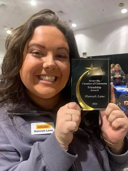 Sevierville Chamber of Commerce friendship award
