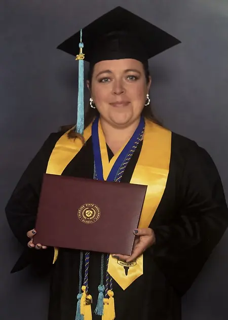 Graduating with my Bachelor Degree in Criminal Justice
