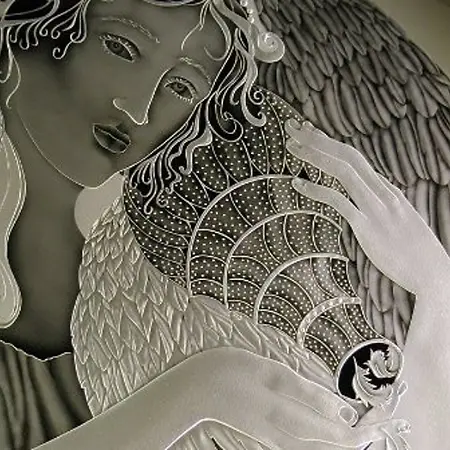 Meg Oldman, Designer of glass etching/fusing/assemblages of mixed media on Influential Women